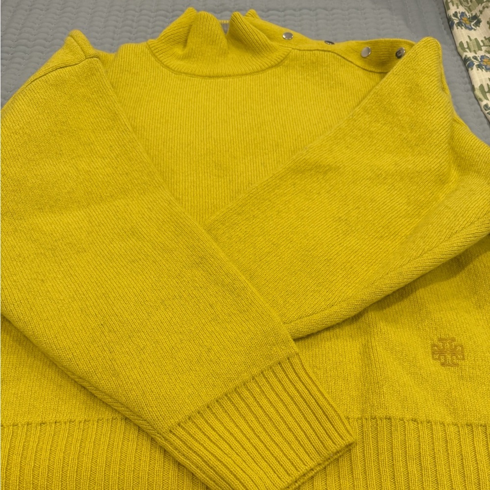 Tory Burch Mustard Crewneck Sweater